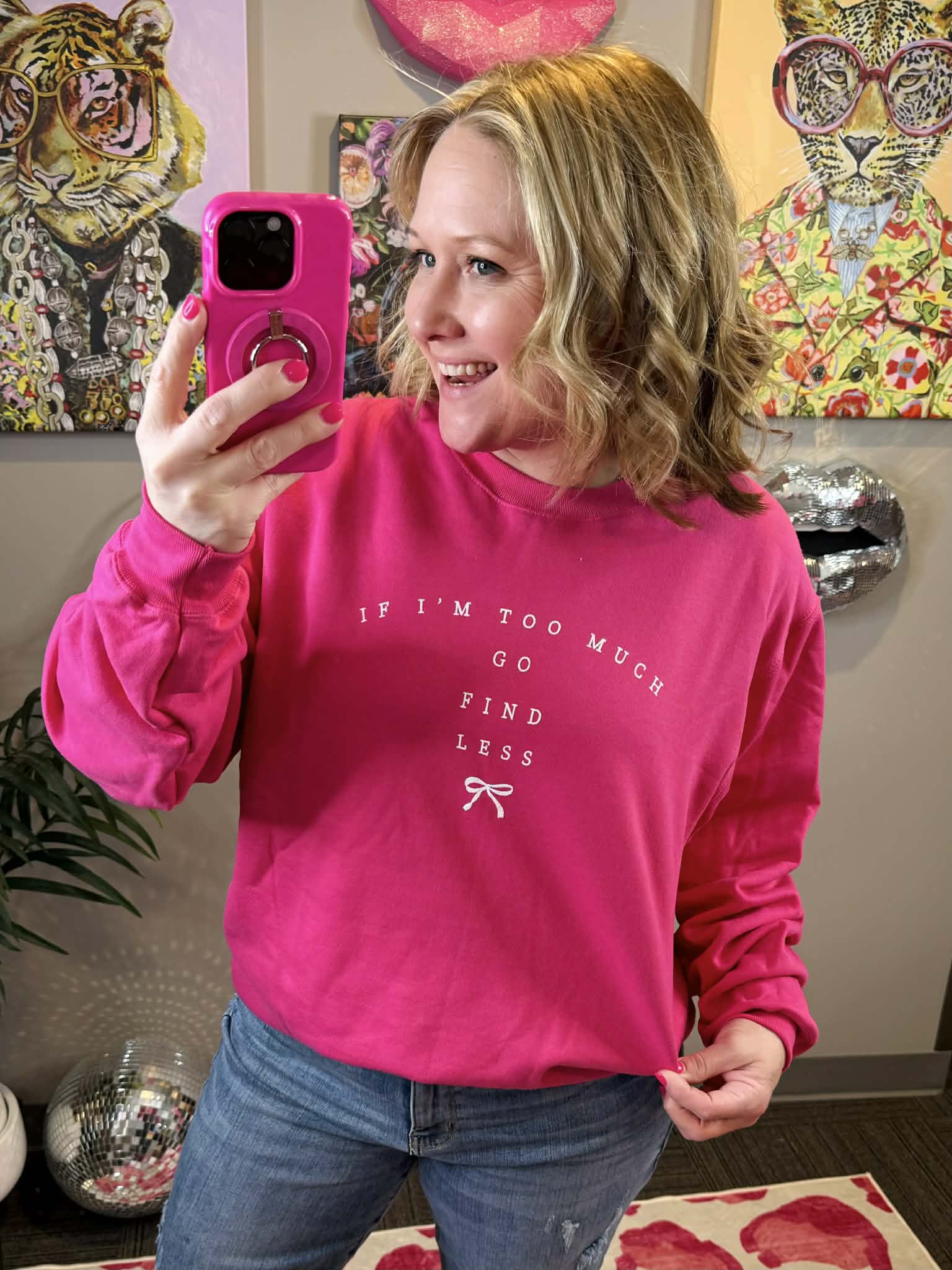 Go Find Less Sweatshirt {S-3X} - KaraMarie