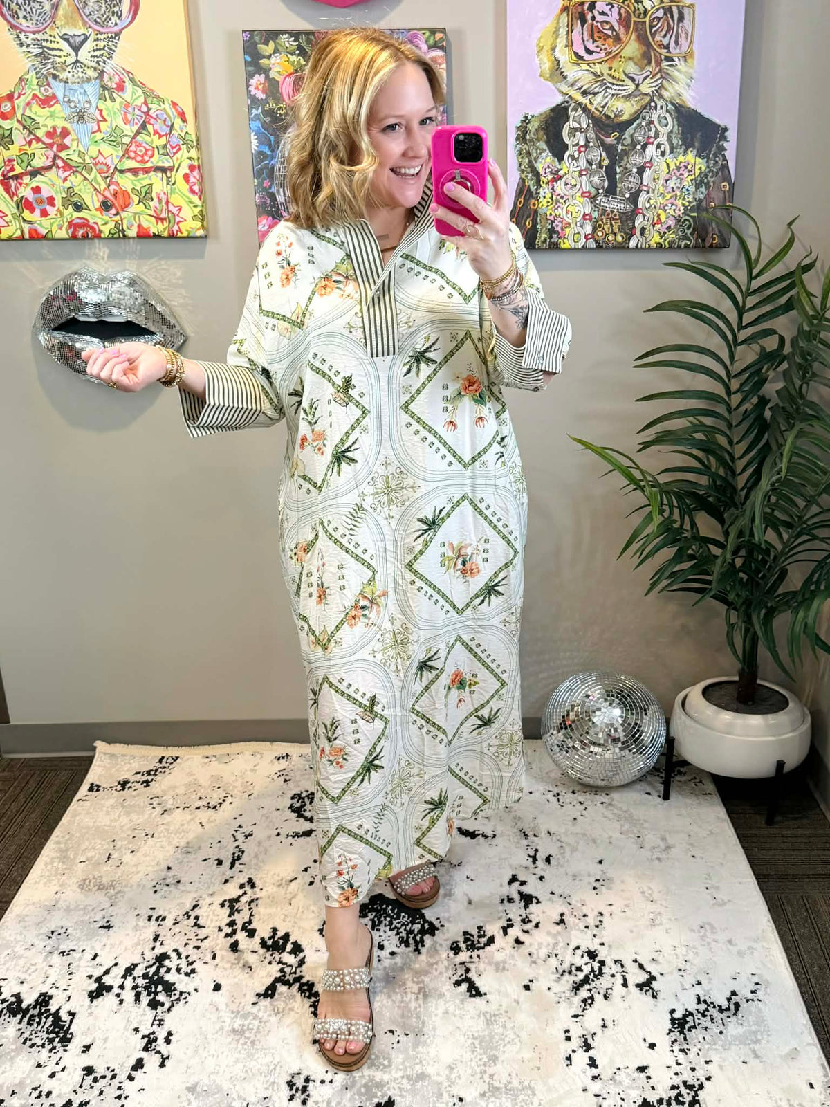 Regal Voyage Midi Dress {S-L} - KaraMarie
