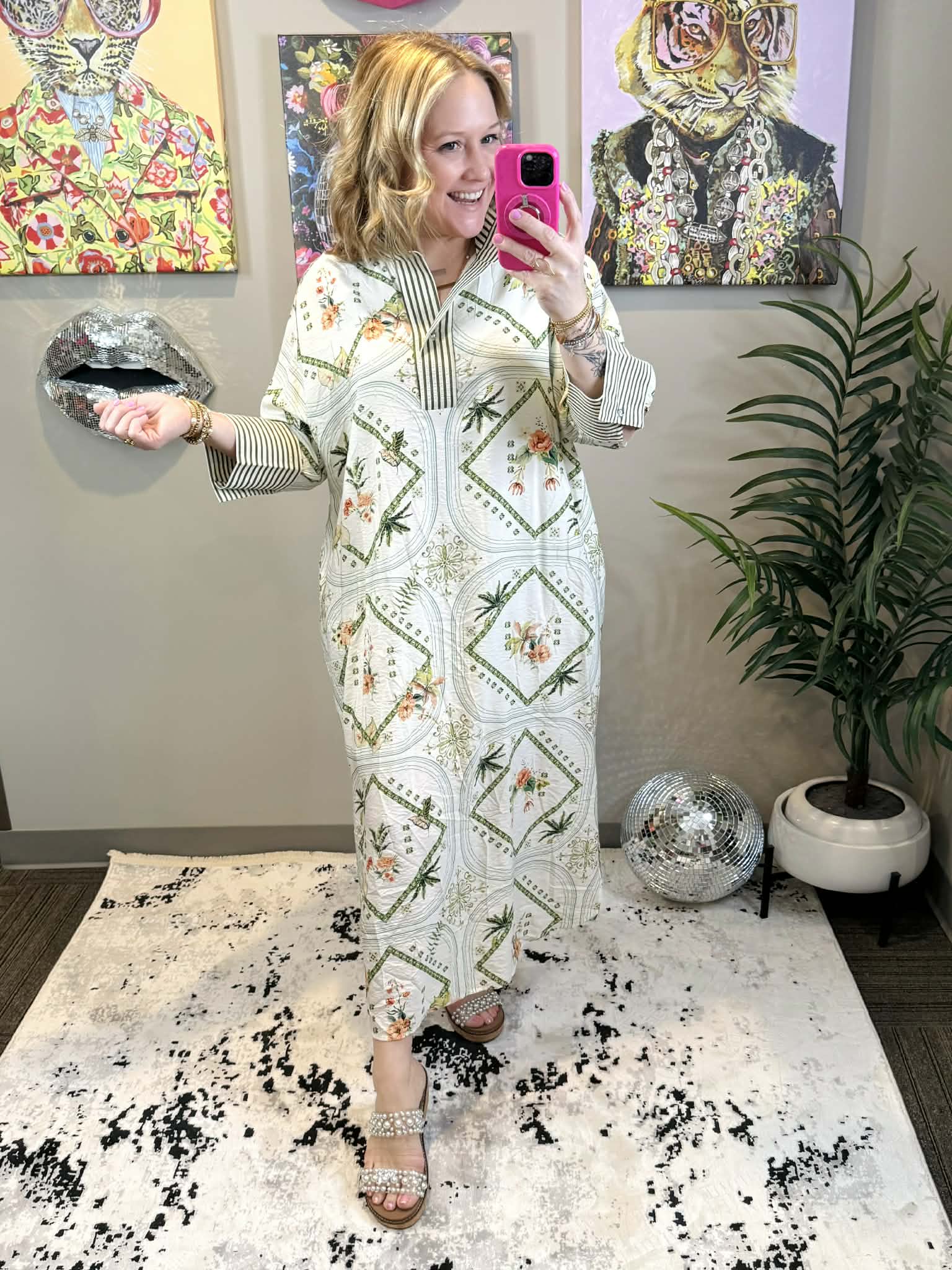 Regal Voyage Midi Dress {S-L} - KaraMarie