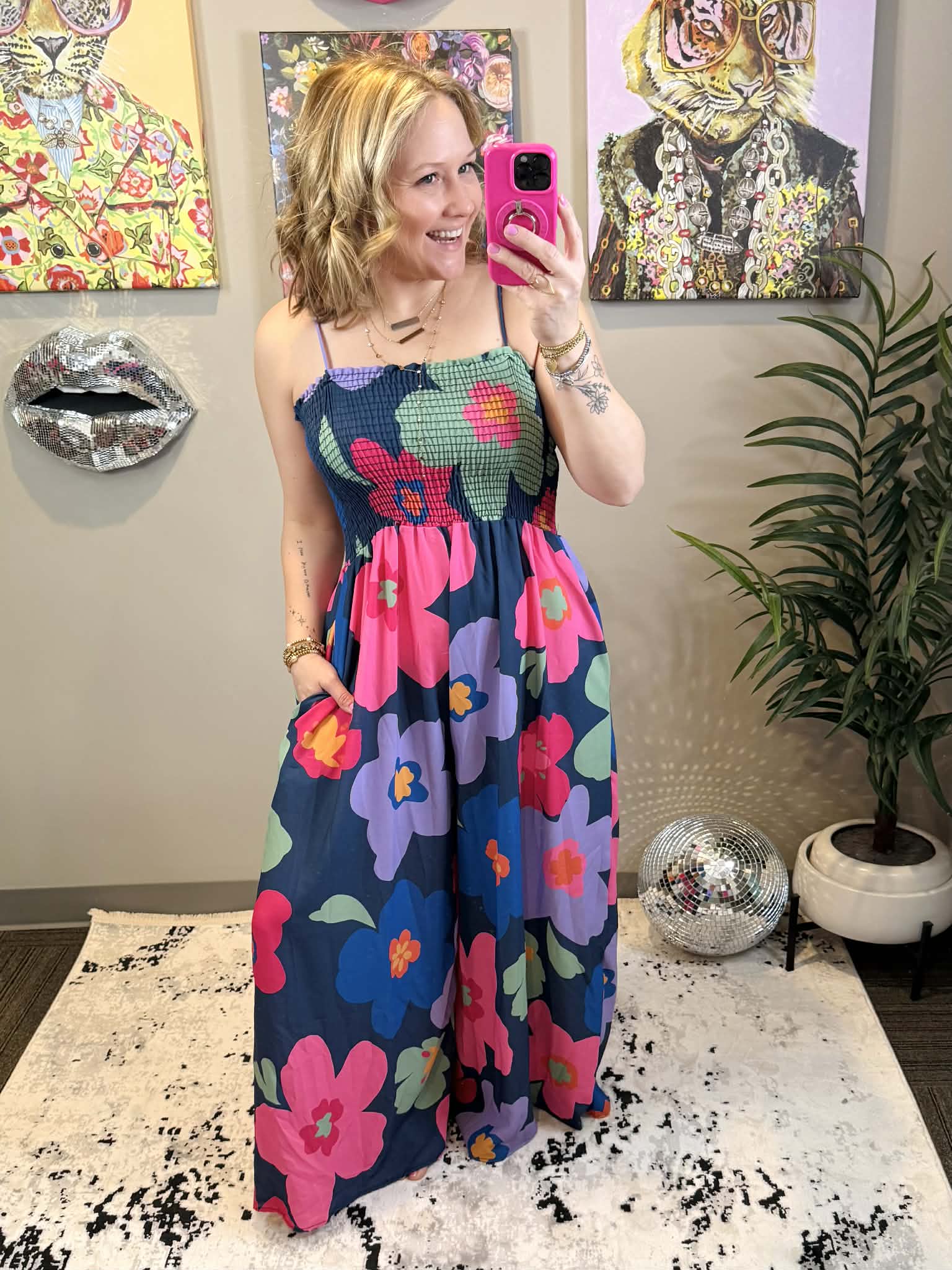Big Blooms Jumpsuit {S-L} - KaraMarie