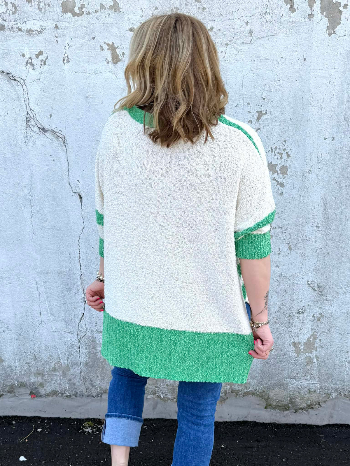 Layered Comfort Buttoned Cardigan in Green {S-L} - KaraMarie