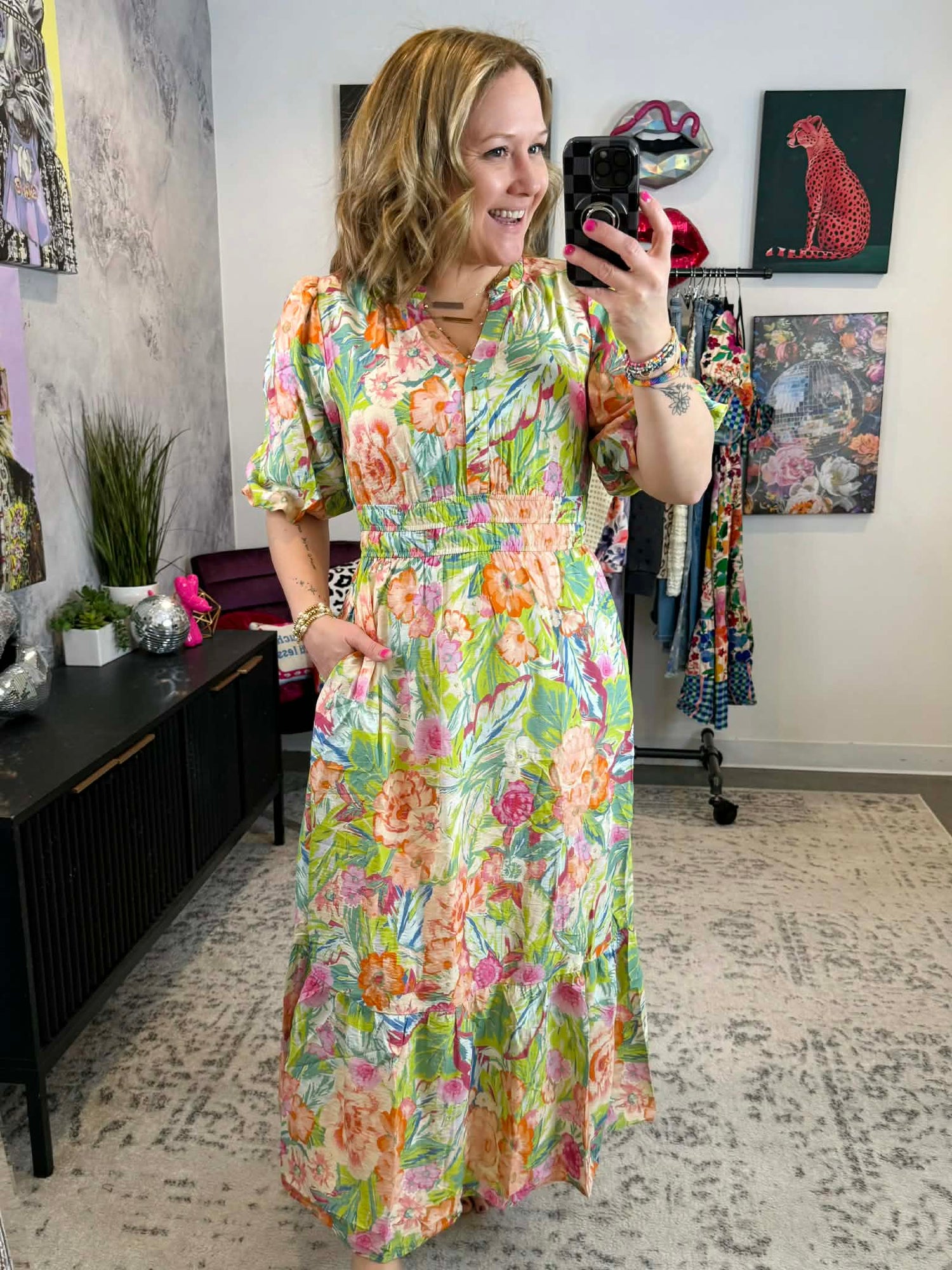 Bloomscape Midi Dress {S-3X} - KaraMarie