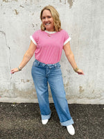 Judy Blue Turnline Fold-Over Straight Jeans {0-22W} - KaraMarie