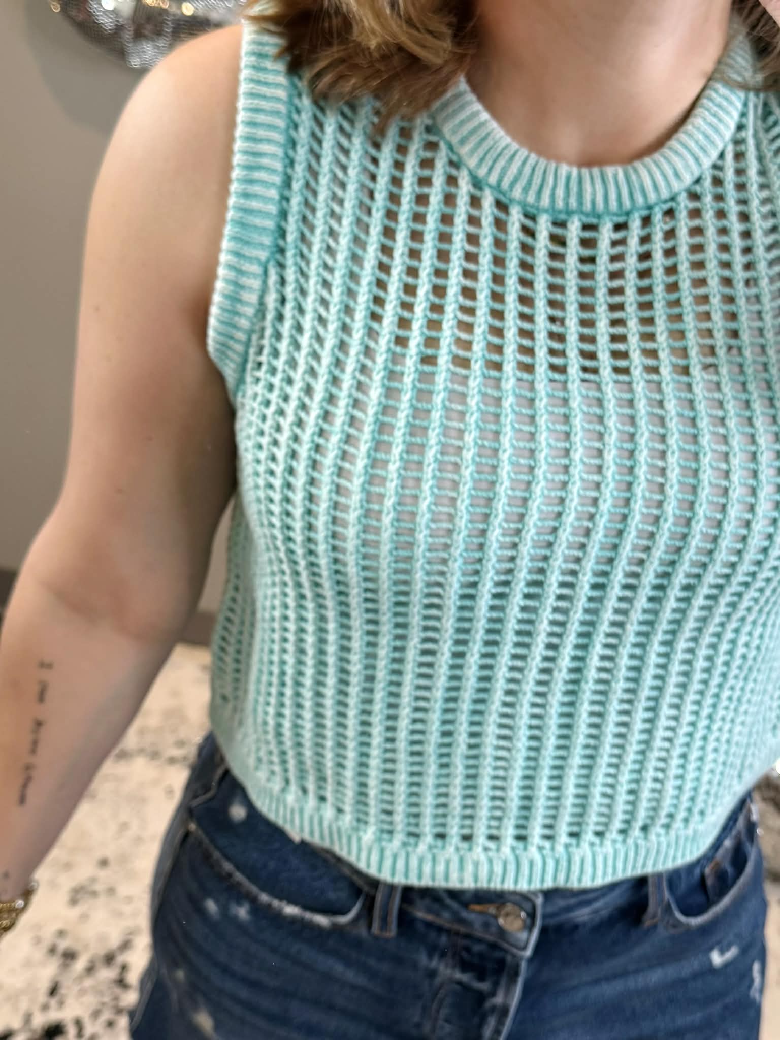 Free Spirit Fishnet Sweater Vest - Multiple Colors! {S-L} - KaraMarie
