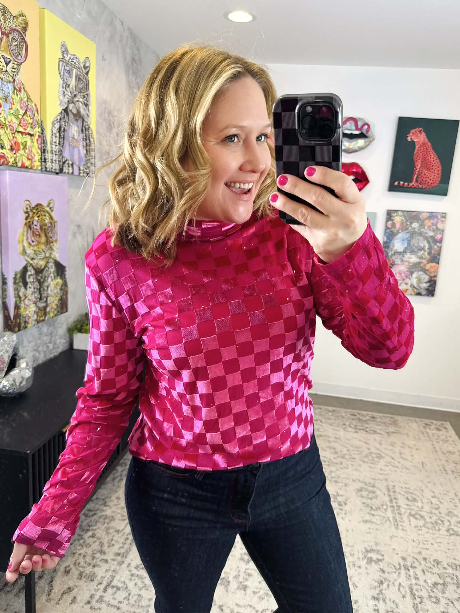 You Da Bomb Velvet Mesh Top {S-3X} - KaraMarie