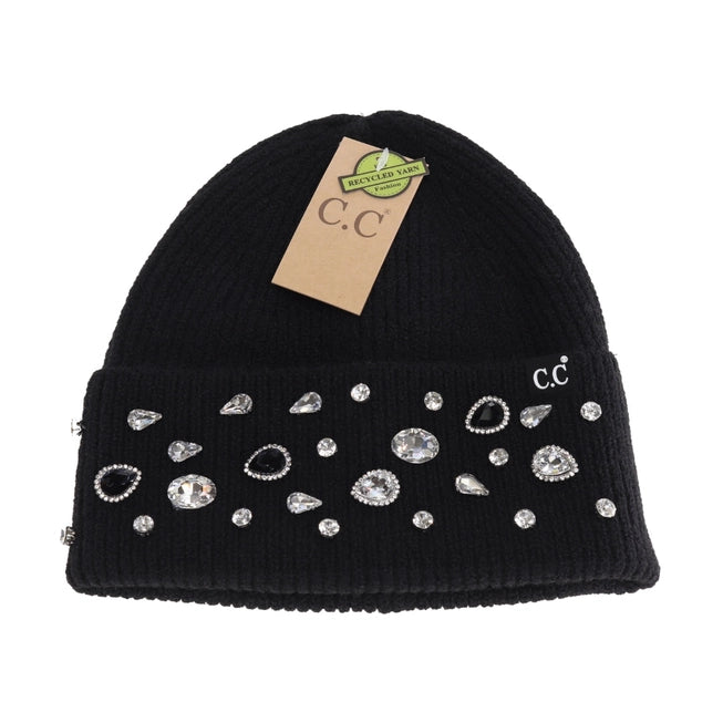 BLACK FRIDAY DEAL!! Rhinestone Charm Cuff CC Beanie {Multiple Colors!} - KaraMarie