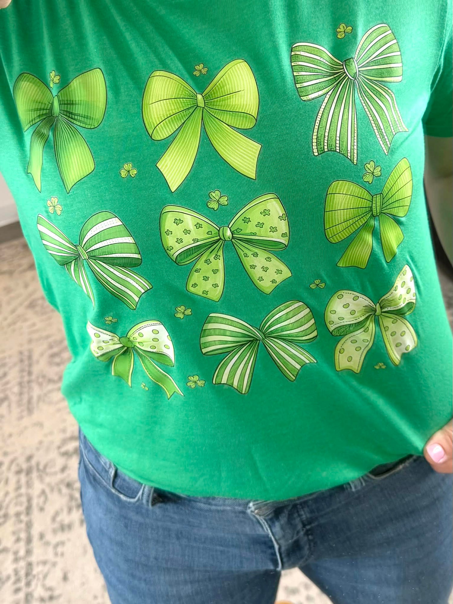 St Patty's Day Bows Graphic Tee {Custom Order!} - KaraMarie
