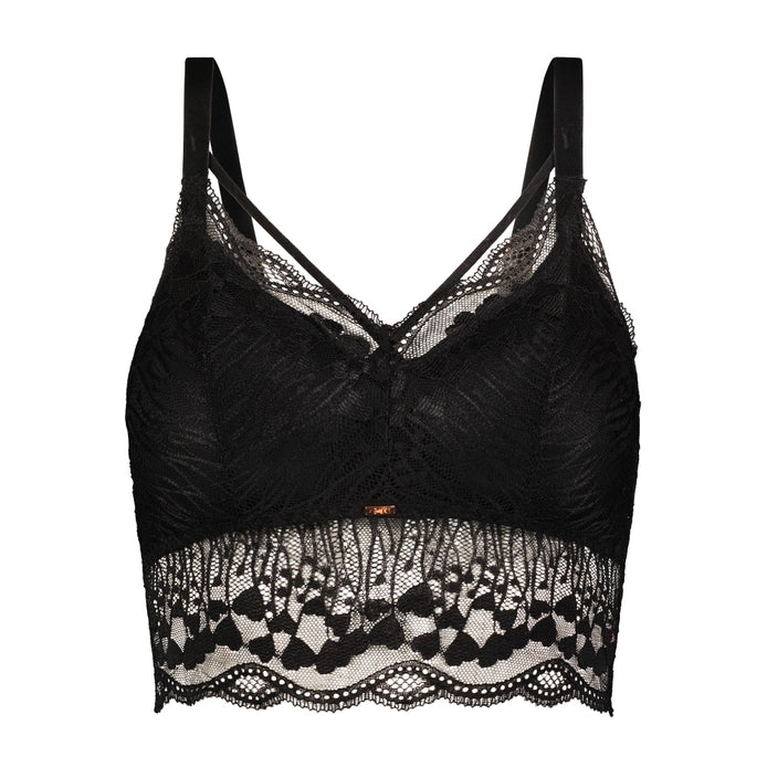 Luna Lace Bralette :: Black {S/M-2X/3X} - KaraMarie
