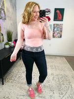 Sheer Grace Mesh Lace Top in Blush {S-XL} - KaraMarie