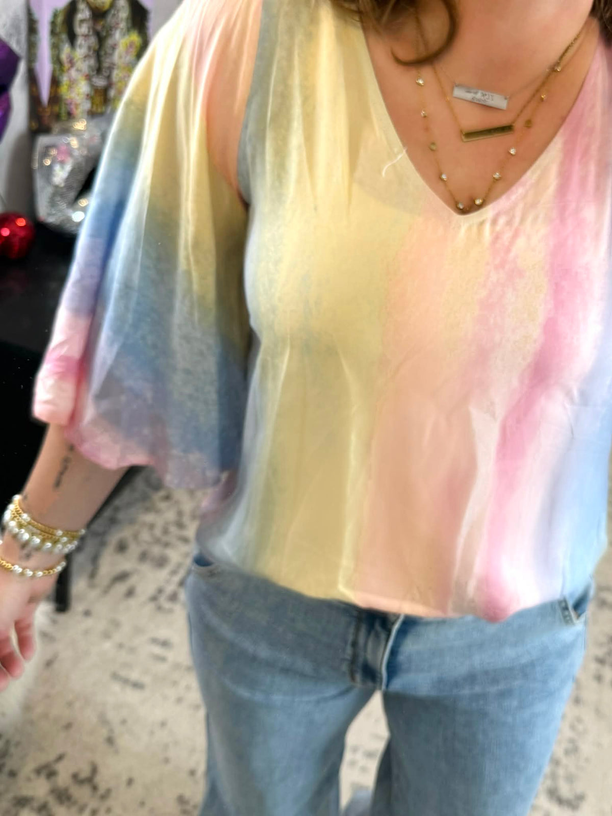 Rainbow Prism Top {S-3X} - KaraMarie