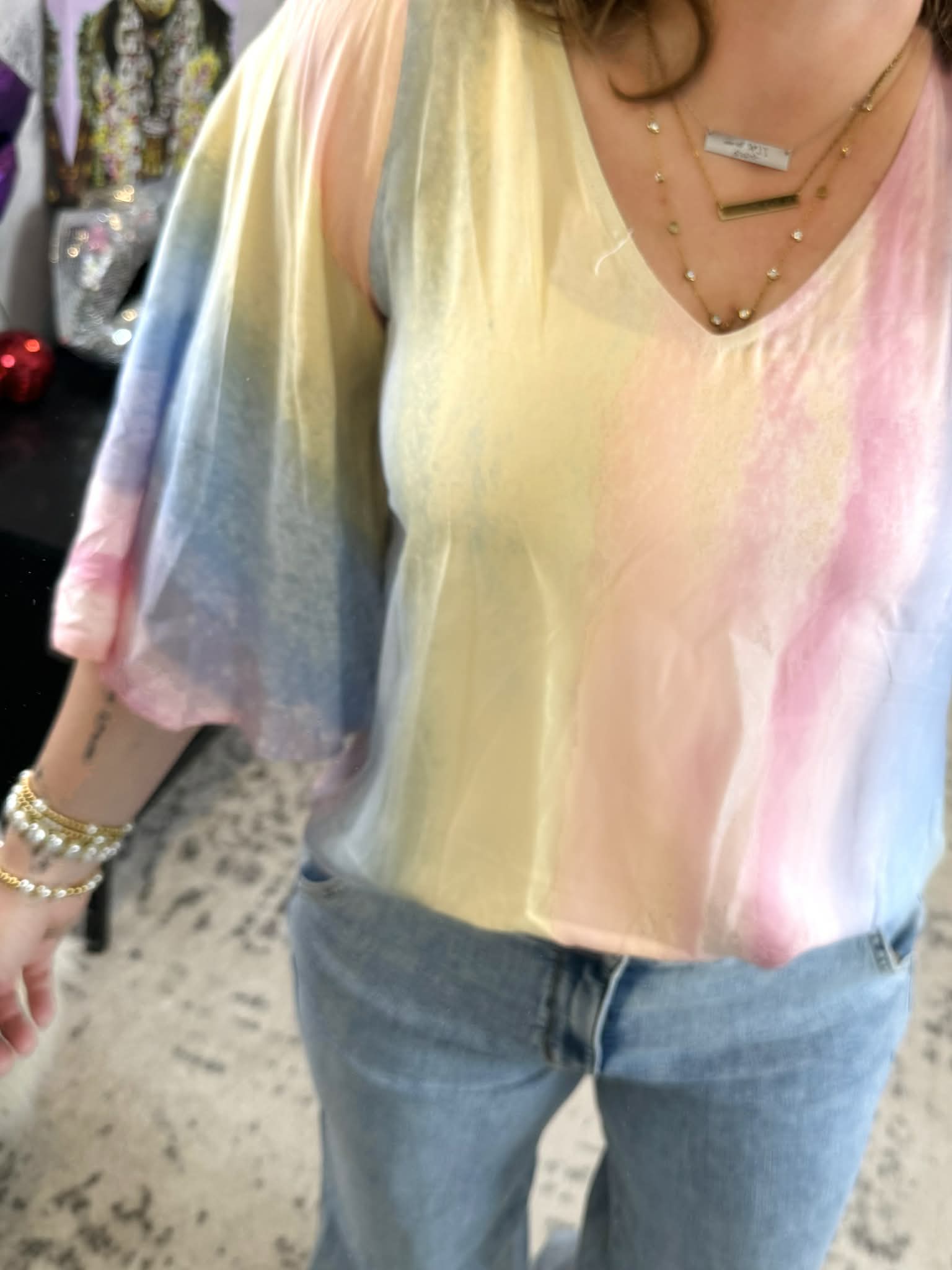 Rainbow Prism Top {S-3X} - KaraMarie