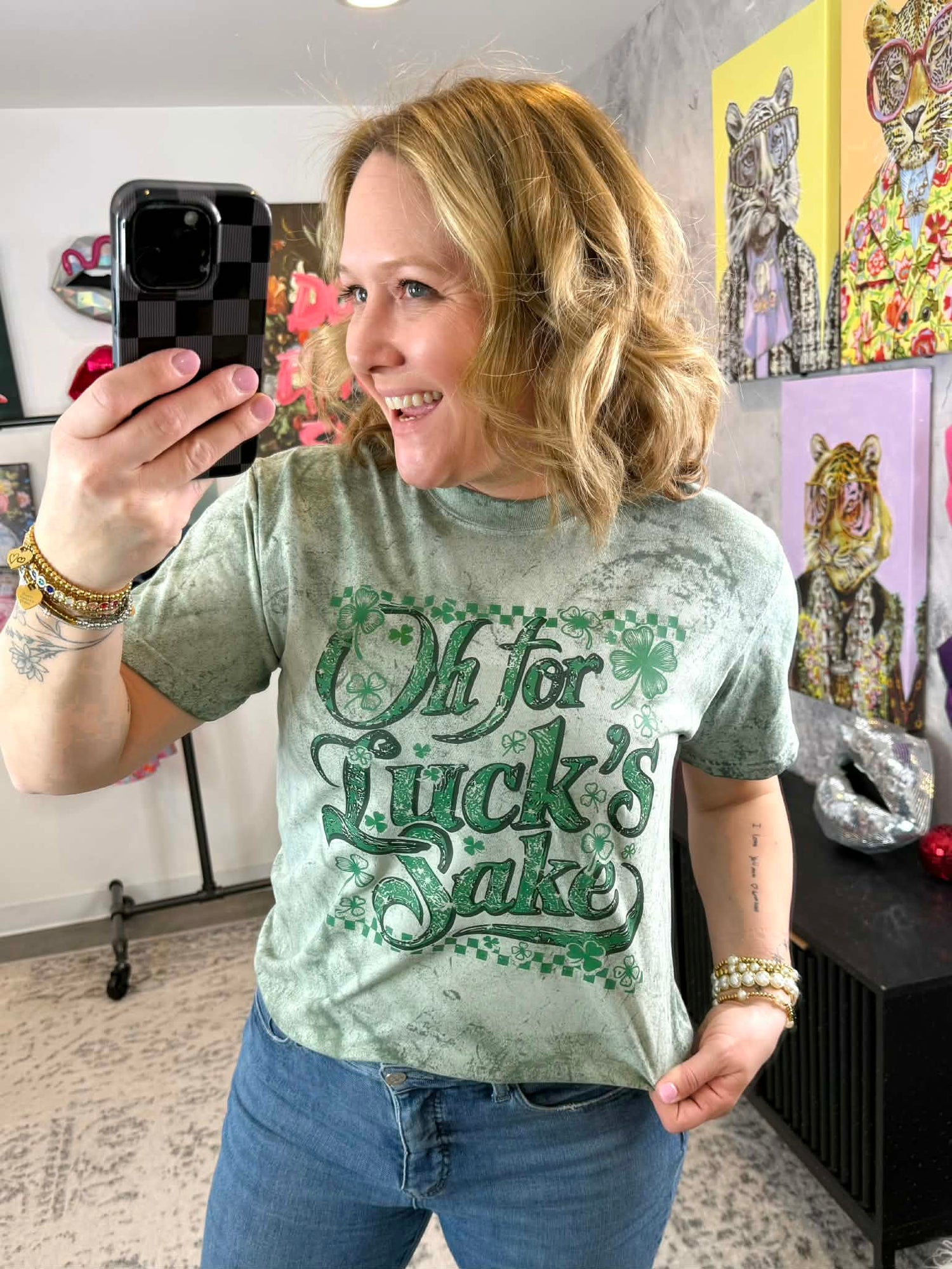 Oh For Luck's Sake Graphic Tee {Custom Order!} - KaraMarie