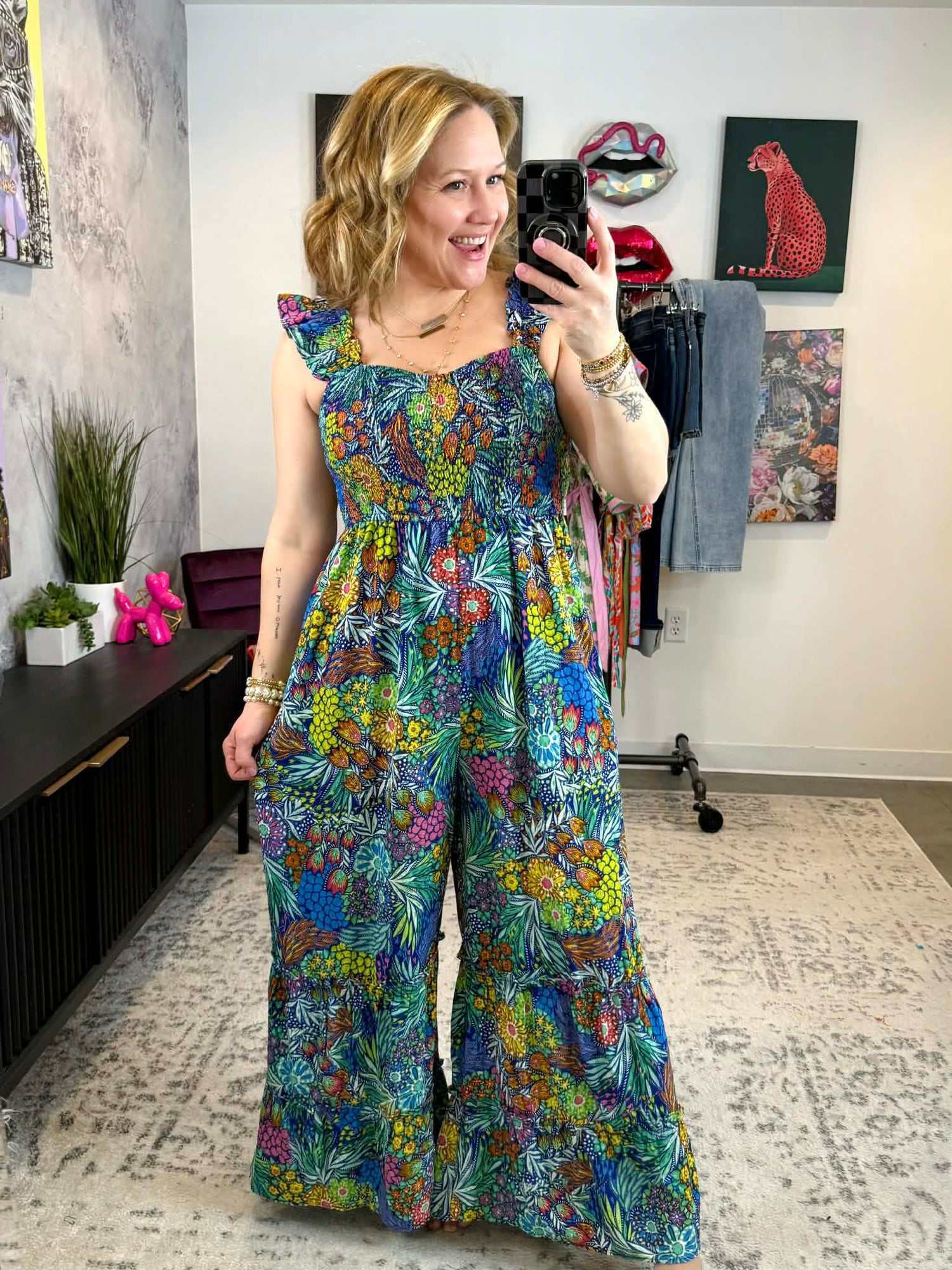 Tropicana Twist Jumpsuit {S-3X} - KaraMarie