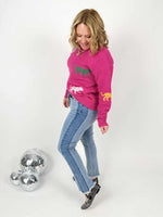 PINK DOORBUSTER! Judy Blue Panel Point Fringe Slim Jeans {0-24W} - KaraMarie