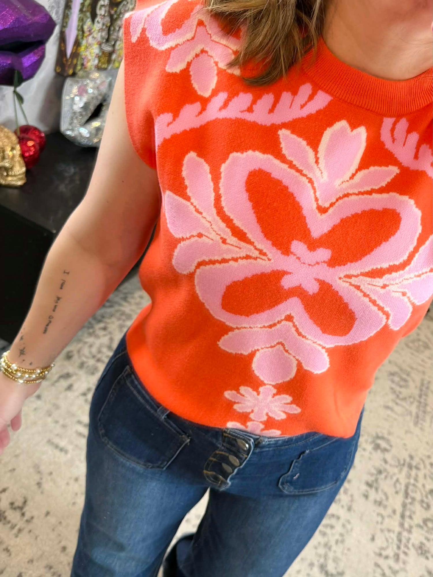 Orange Peel Sleeveless Knit Top {XS-XL} - KaraMarie