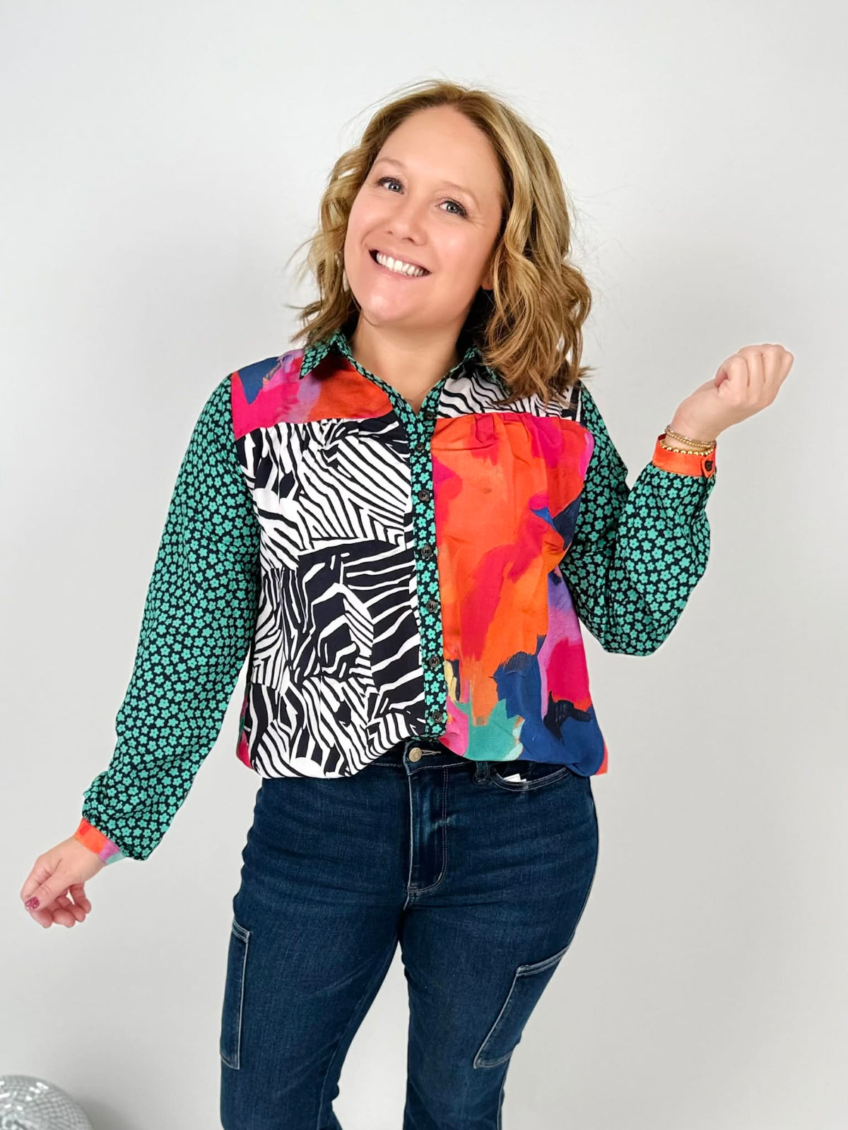BLACK FRIDAY DEAL!! Mixed Mood Blouse {S-XL} - KaraMarie