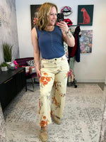 Petal Path Twill Pants {S-3X} - KaraMarie