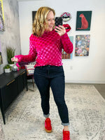 You Da Bomb Velvet Mesh Top {S-3X} - KaraMarie