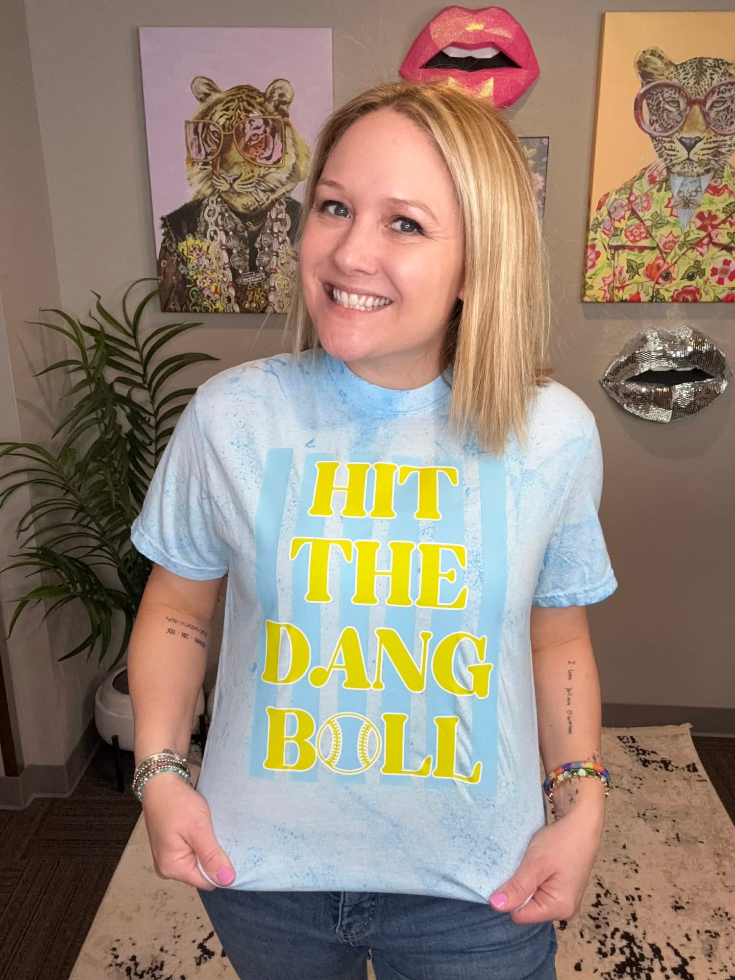 Hit The Dang Ball Graphic Tee {Custom Order!} - KaraMarie