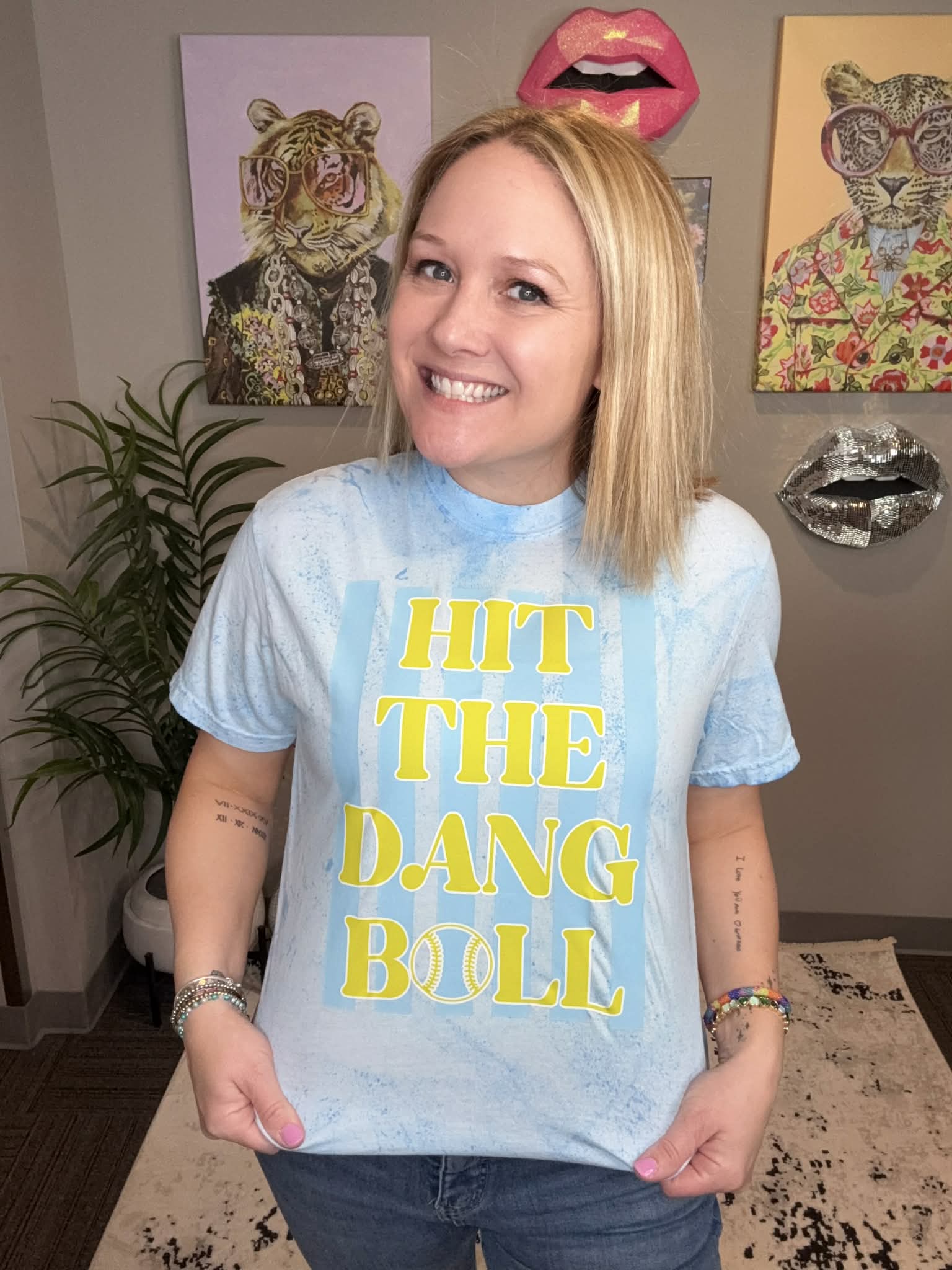 Hit The Dang Ball Graphic Tee {Custom Order!} - KaraMarie