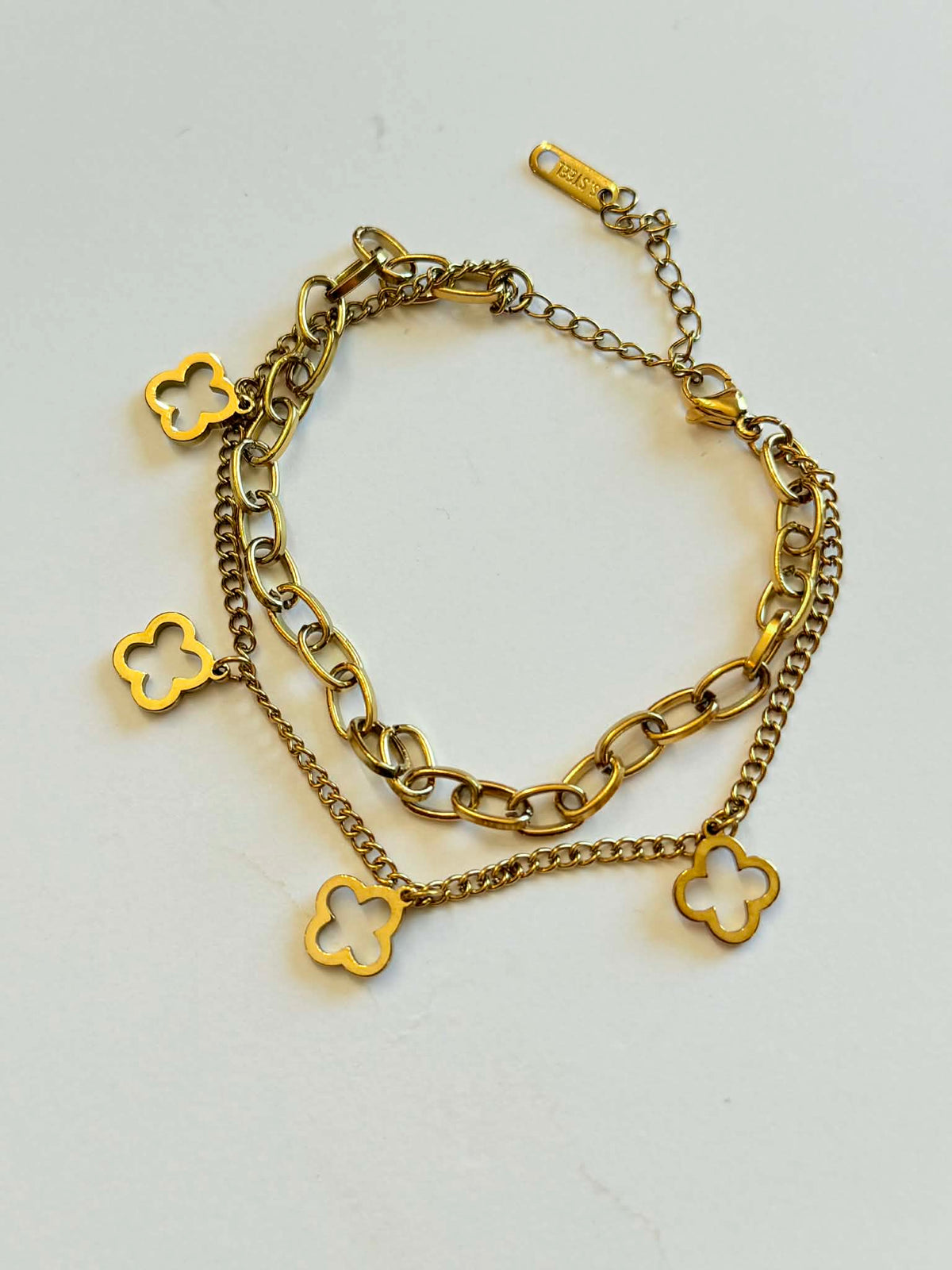 Clover Charm Bracelet {Waterproof} {Gold/Silver} - KaraMarie