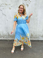Top Bloom Blouse - Blue {S-L} - KaraMarie