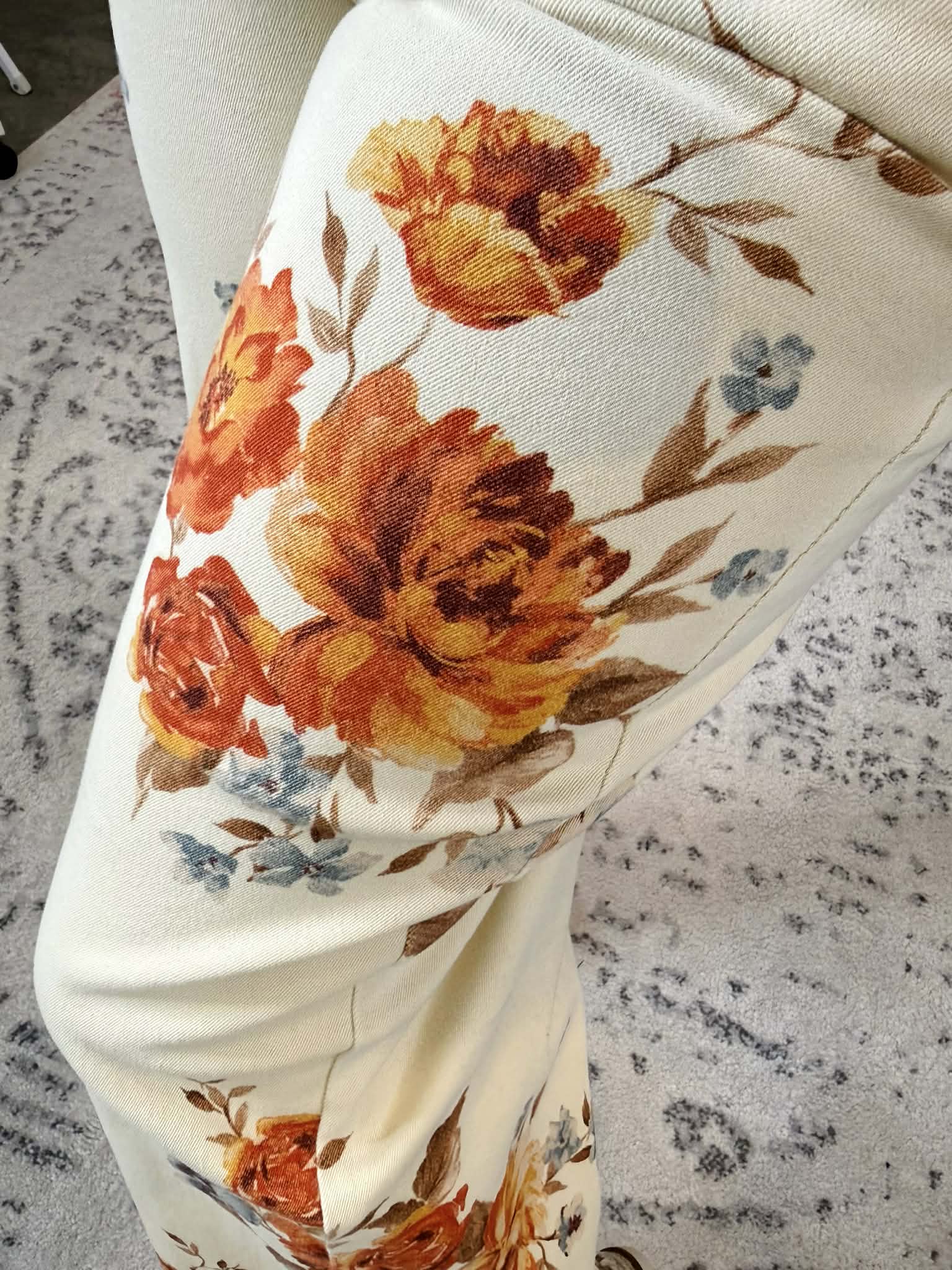 Petal Path Twill Pants {S-3X} - KaraMarie