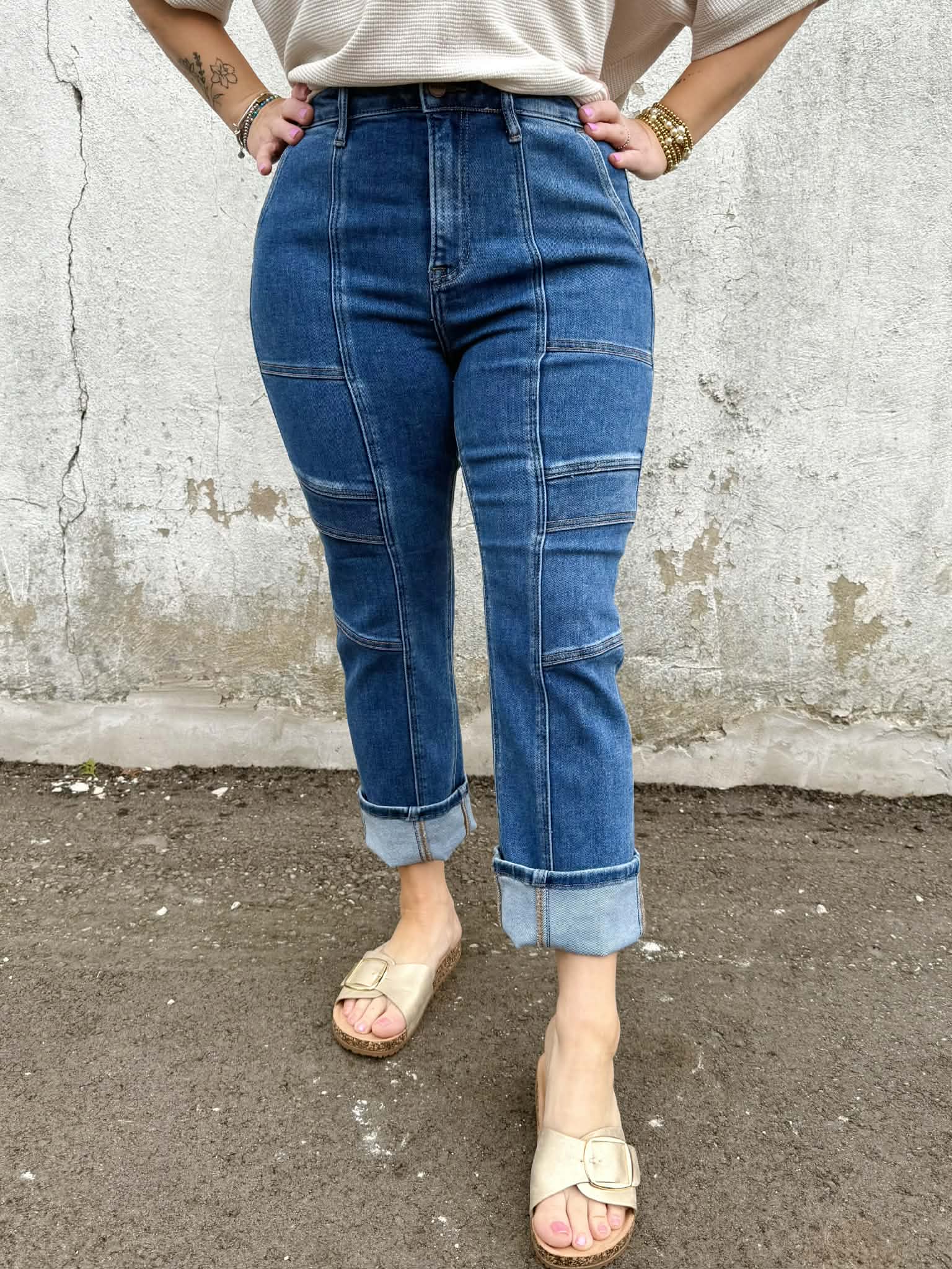 Risen Linework Ankle Jeans {1-15} - KaraMarie