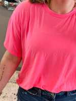 Core Comfort Top in Neon Pink {S-3X} - KaraMarie