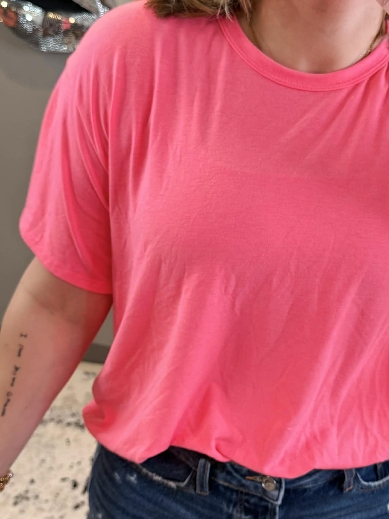 Core Comfort Top in Neon Pink {S-3X} - KaraMarie