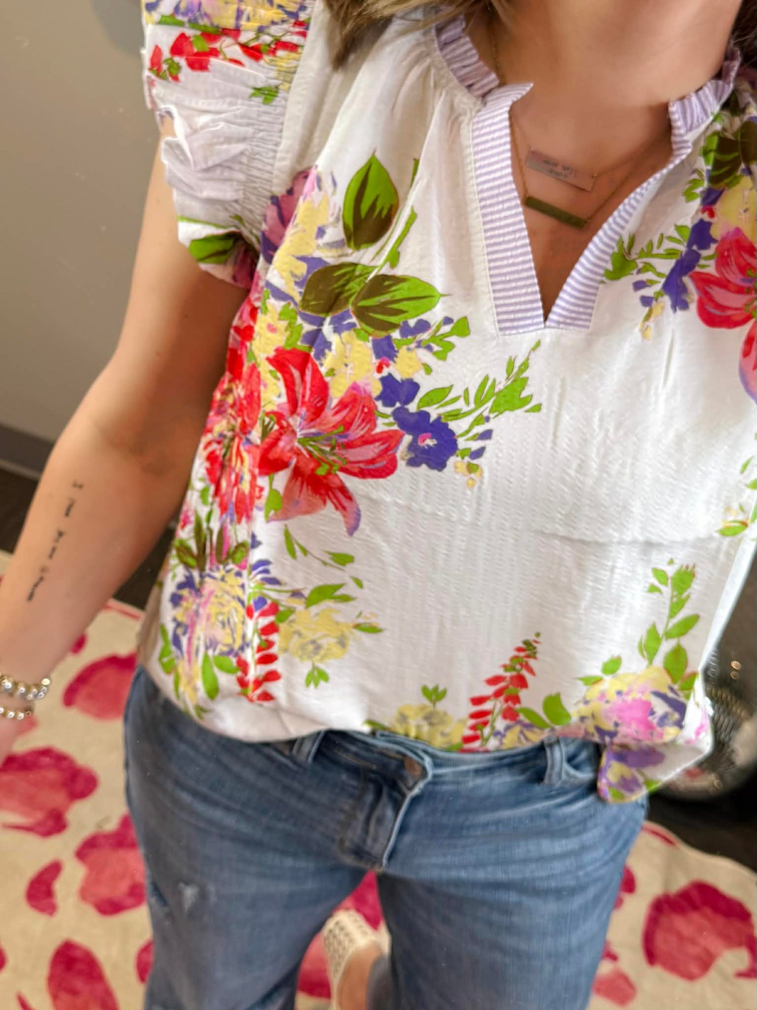 Petal Poise Sleeveless Blouse {S-3X}