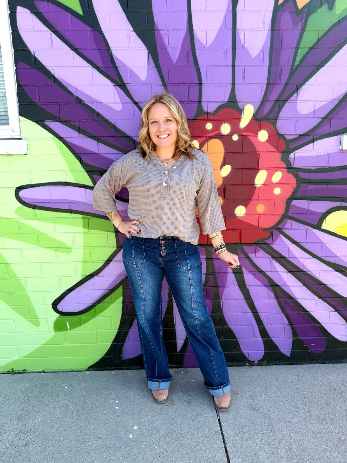 Essential Waffle V-Neck Top - Multiple Colors! {S-3X} - KaraMarie