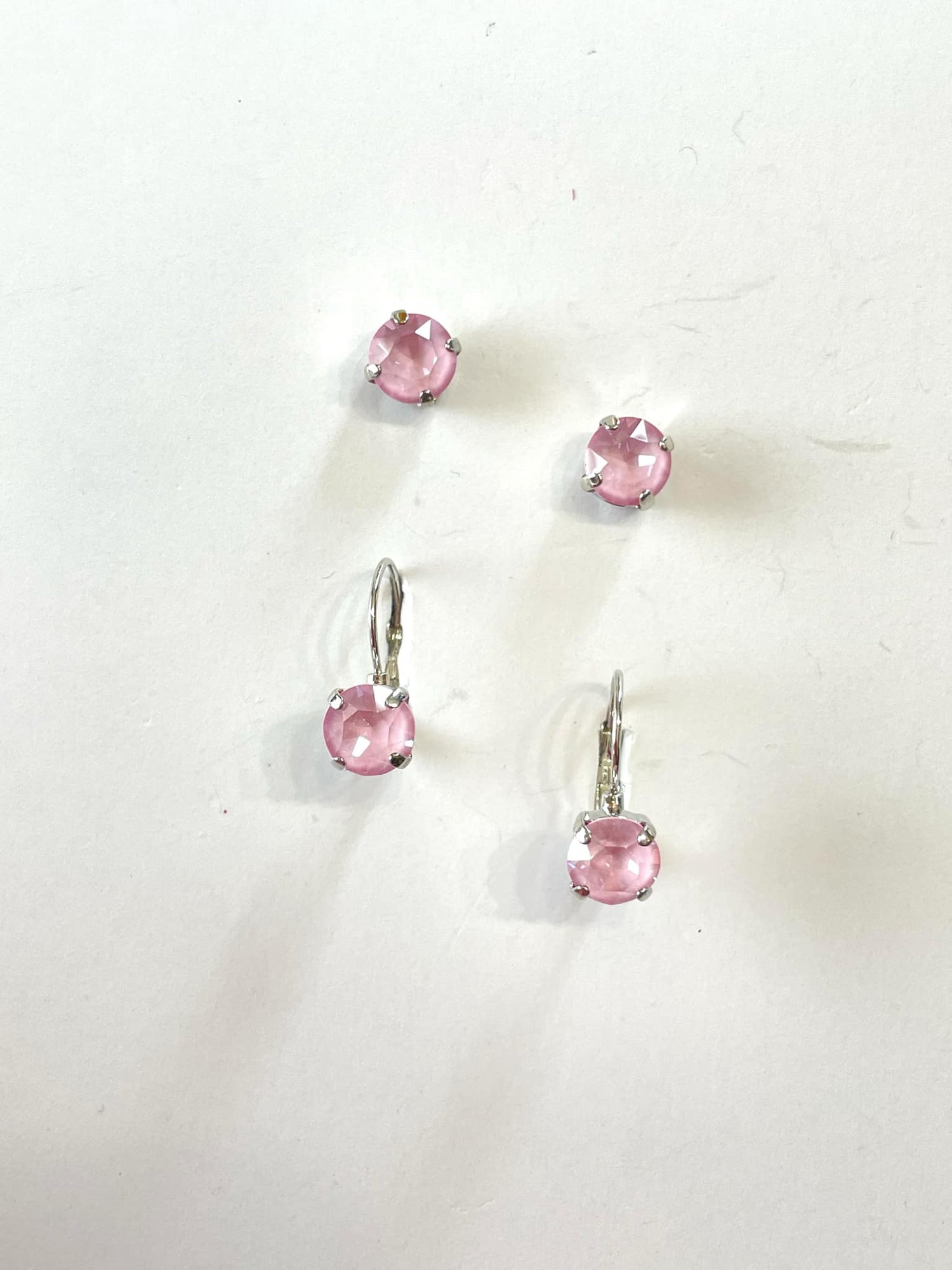 8mm Drop OR Post in Soft Pink Ignite