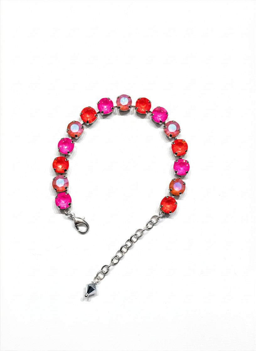 FriYAY Sparkle Drop :: 8mm Diamonds Bracelet :: Neon Sunset