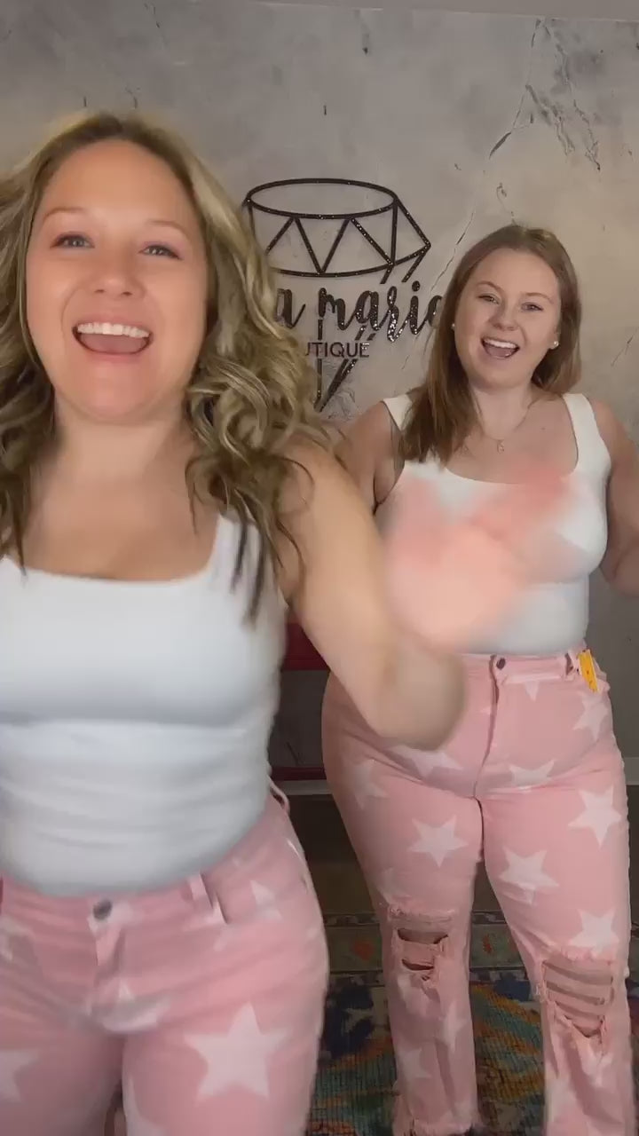 Risen Blushing Star Jeans