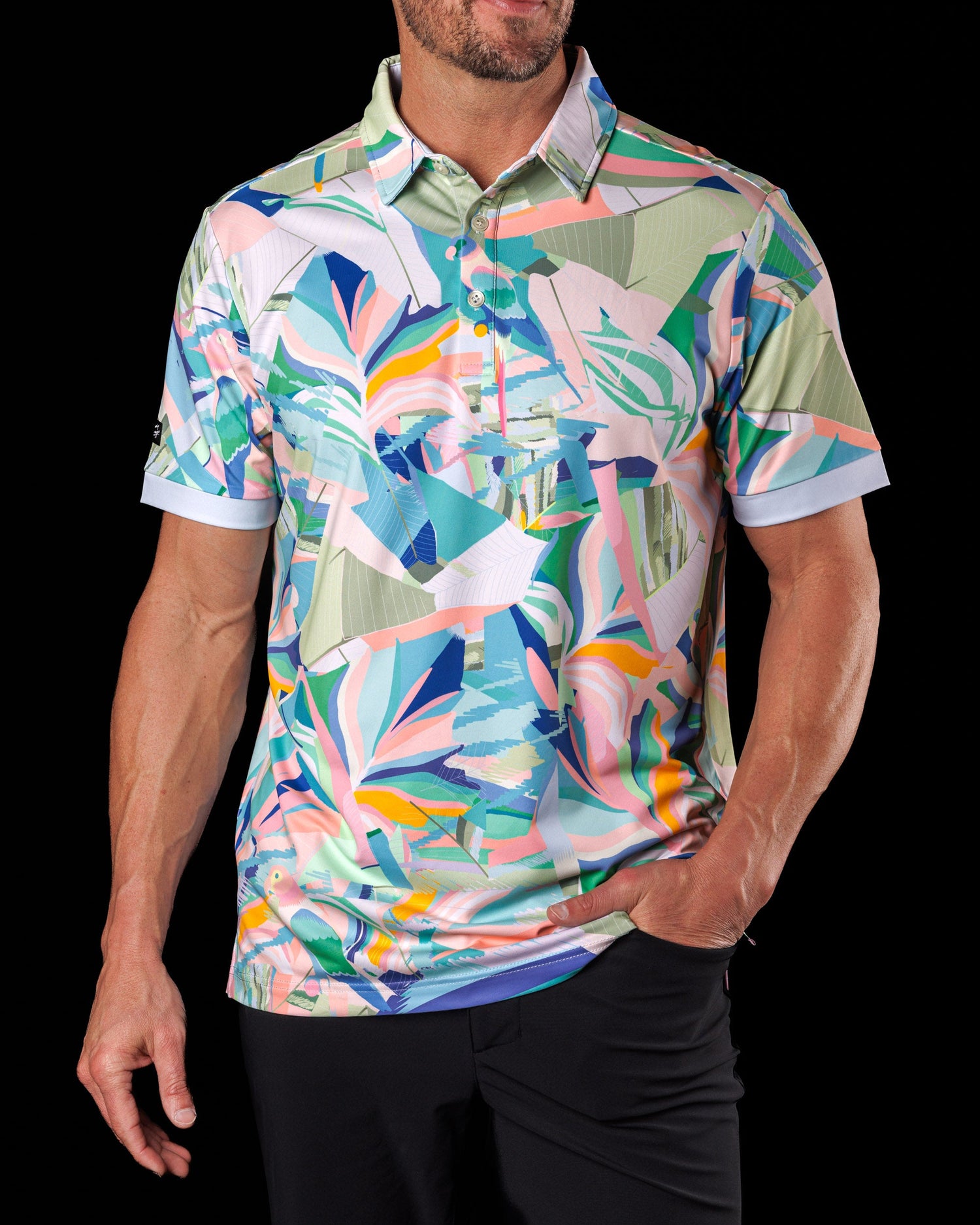 Bird's Eye - Sunday Swagger Men's Golf Polo - KaraMarie