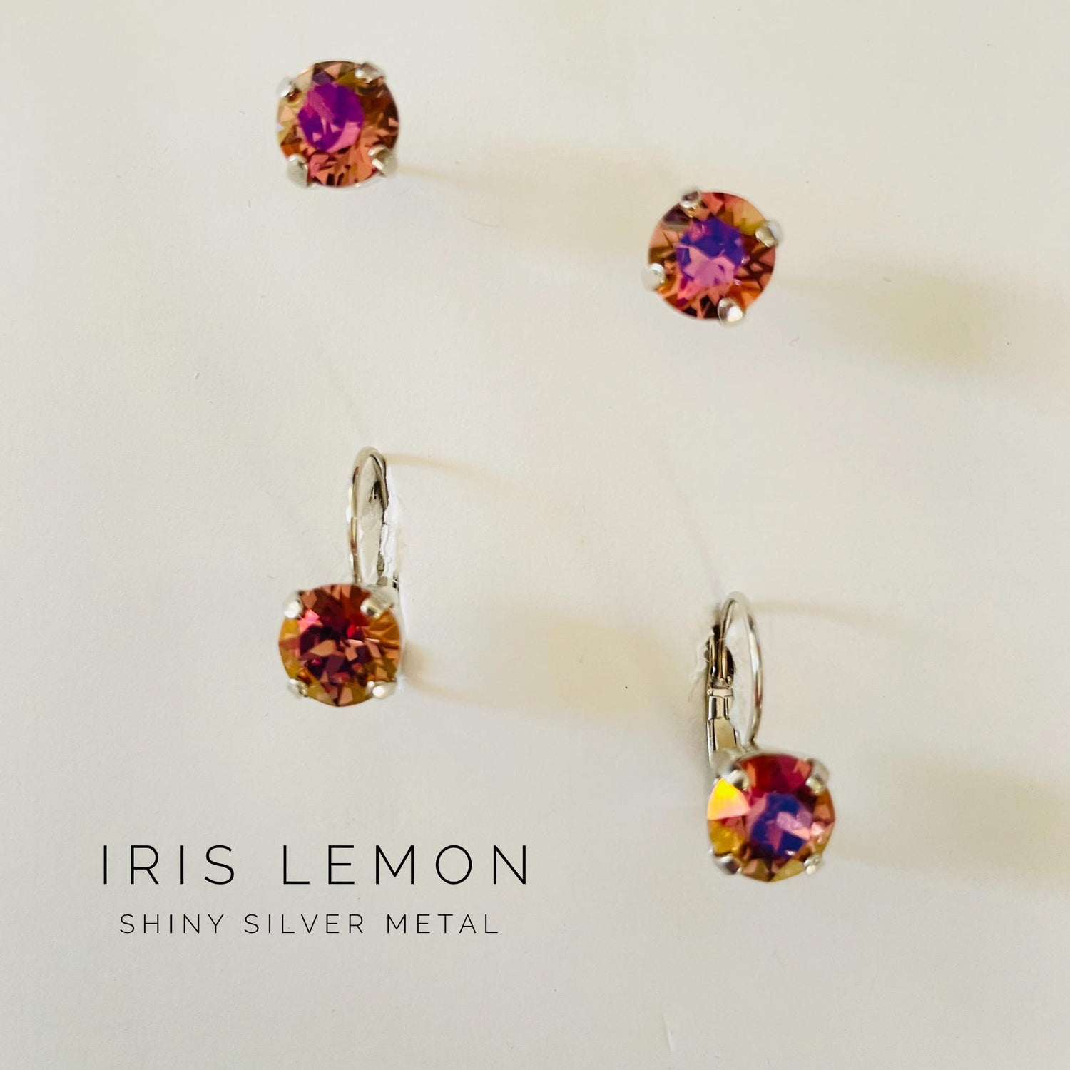 8mm Drop OR Post featuring Iris Lemon - KaraMarie