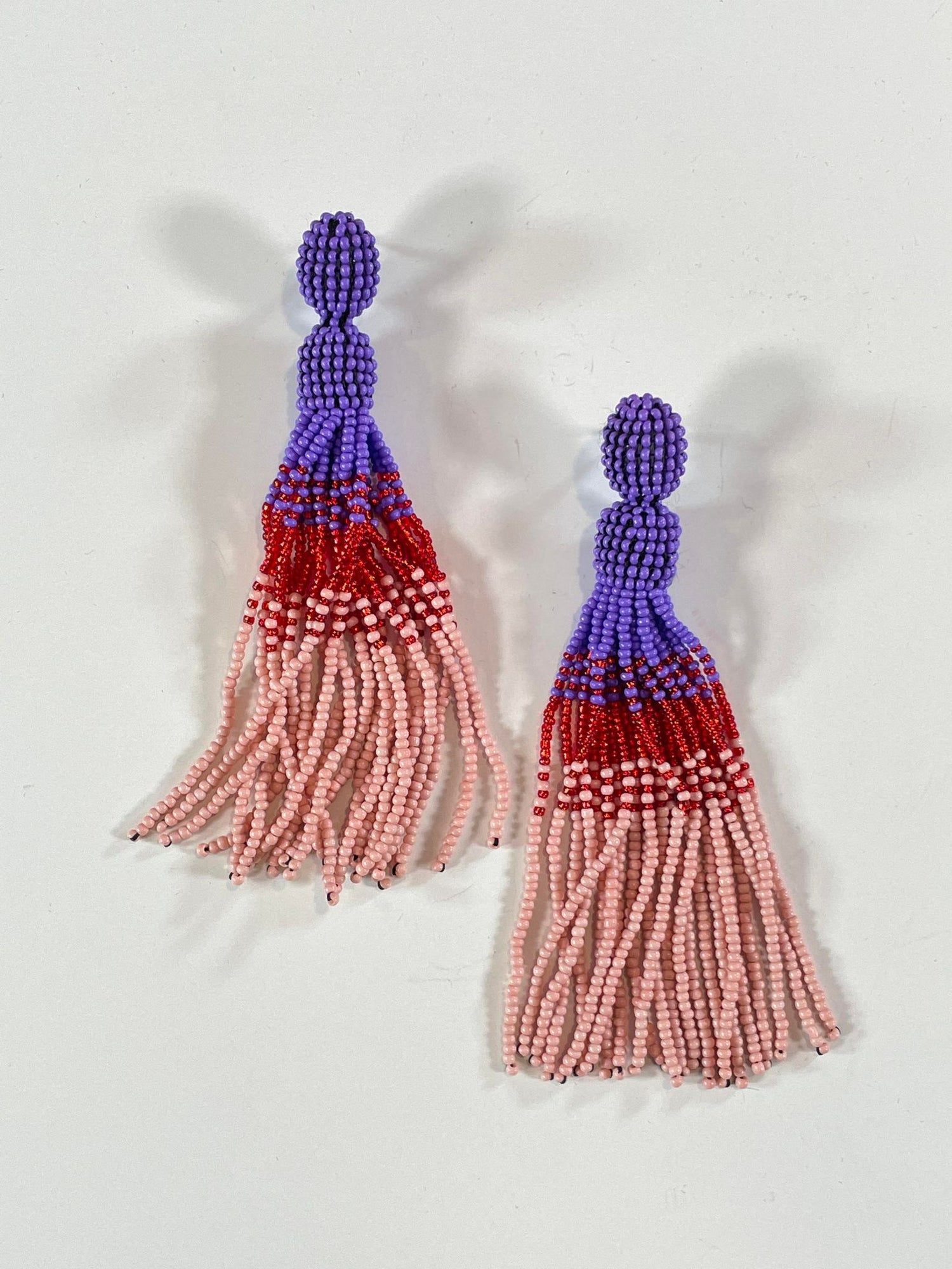 Beaded Tassel Earrings