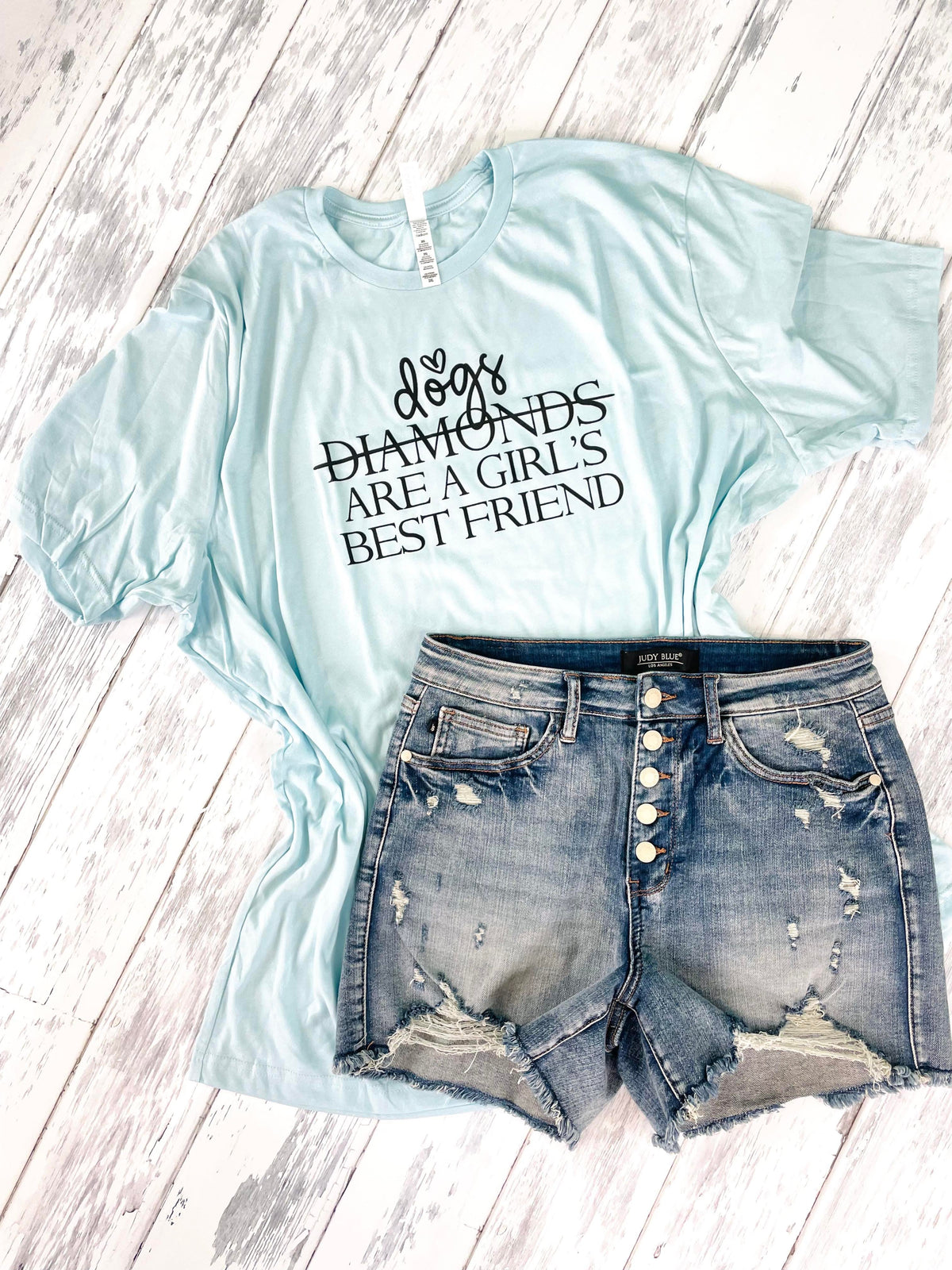Dogs Are A Girls Best Friend Graphic Tee - KaraMarie
