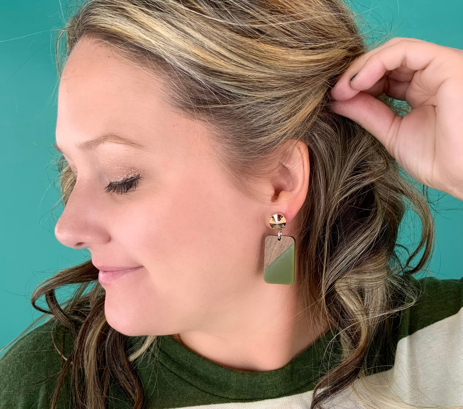 Olive Wood Earrings