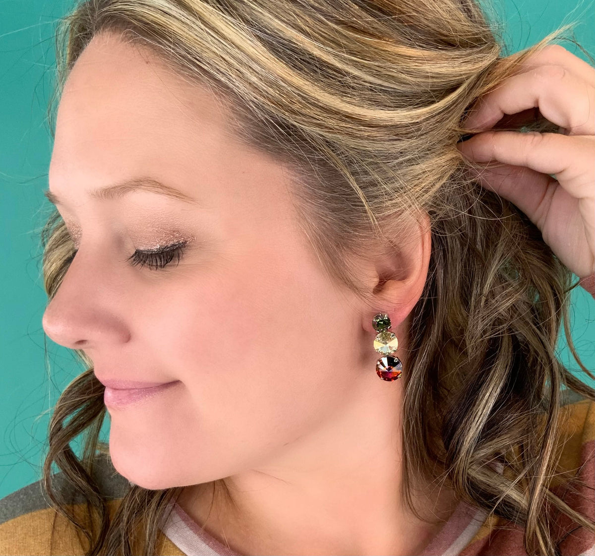 Thoughtfully Crafted Graduated Polka Dot Earring - KaraMarie