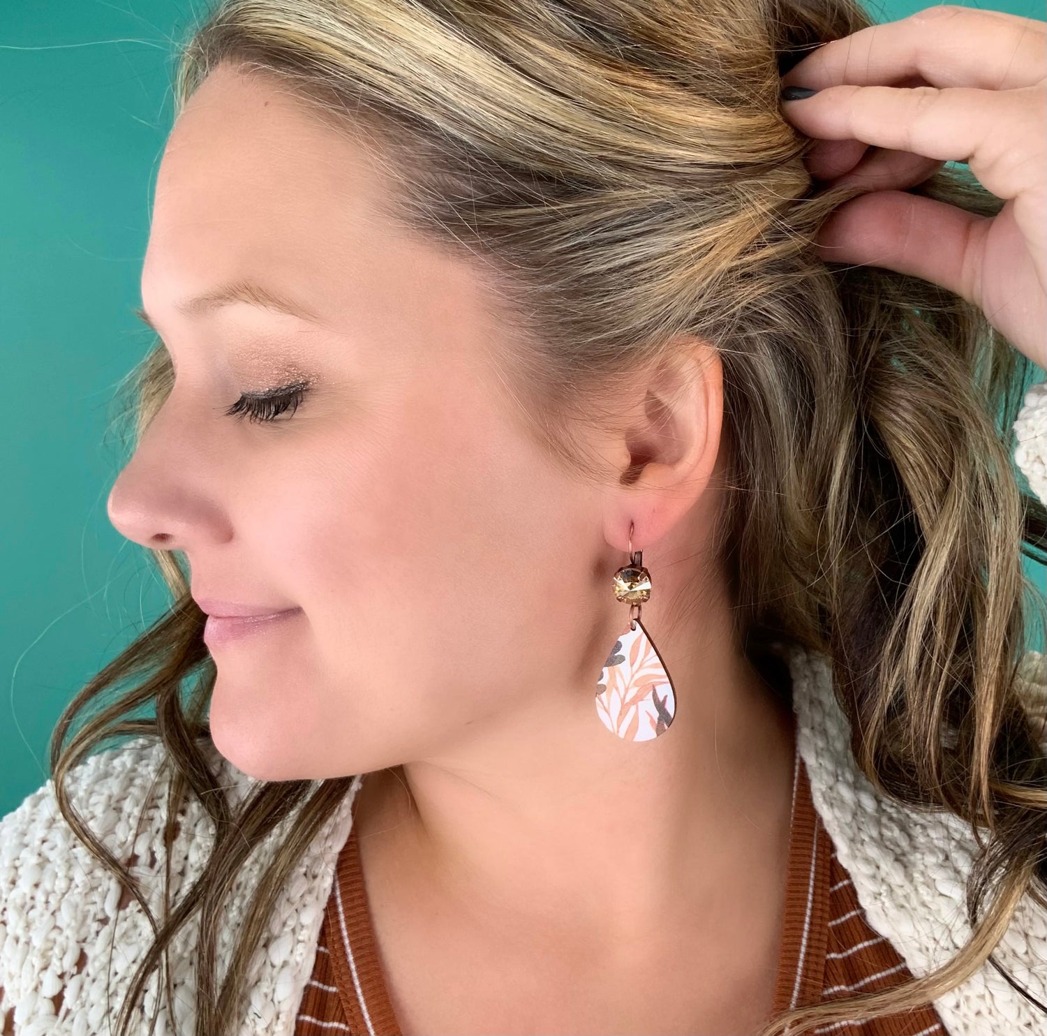 Sweet Surprise Rustic Wood Earrings