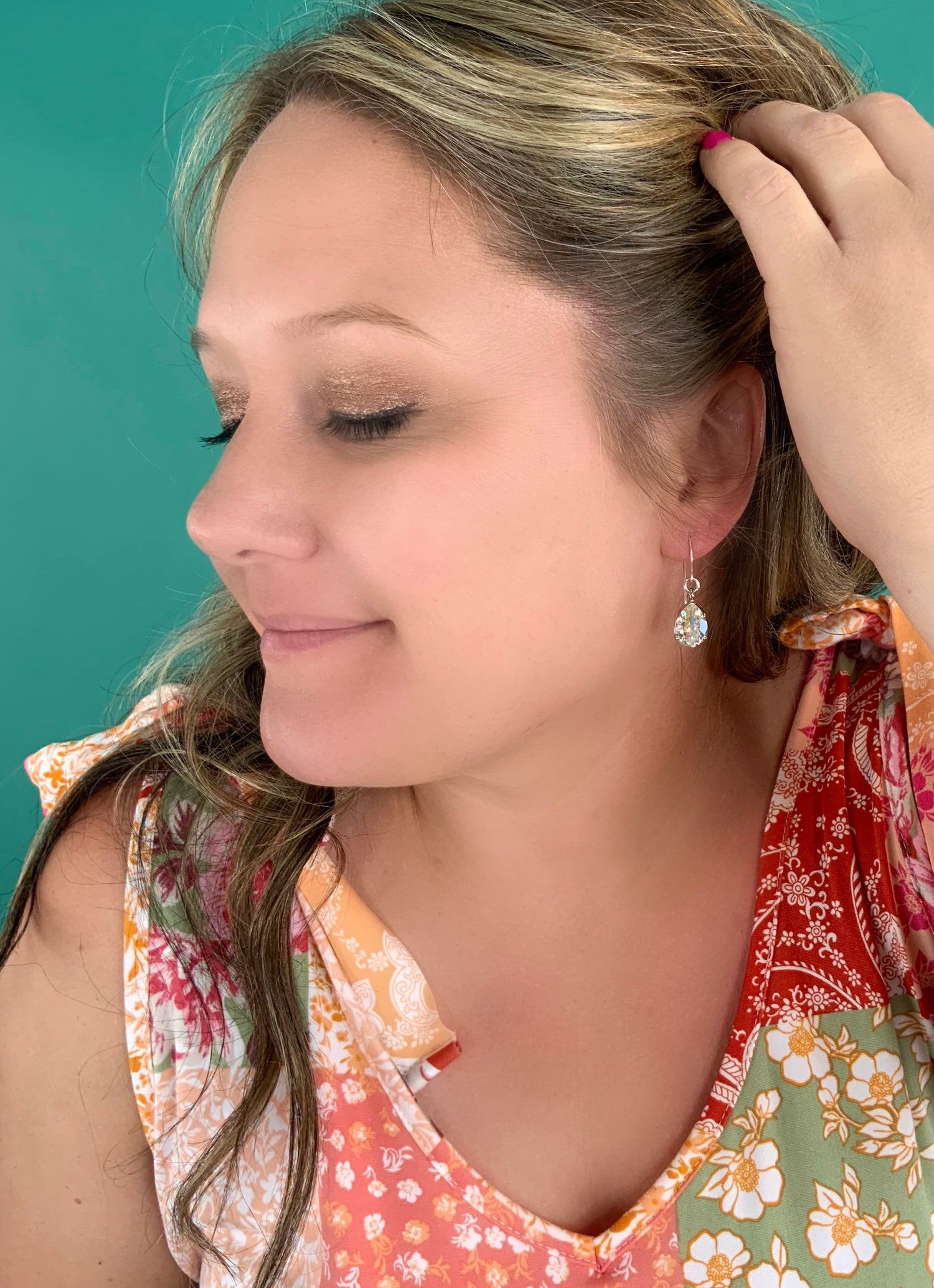 14mm Teardrop Earring in Moonlight