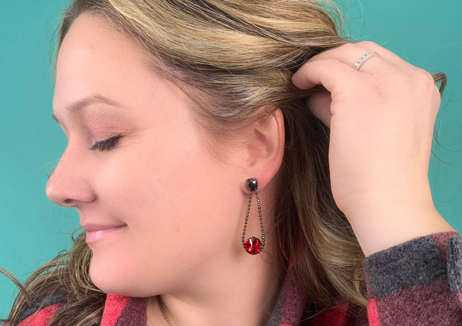 Rope Drop Earrings in Scarlett - KaraMarie
