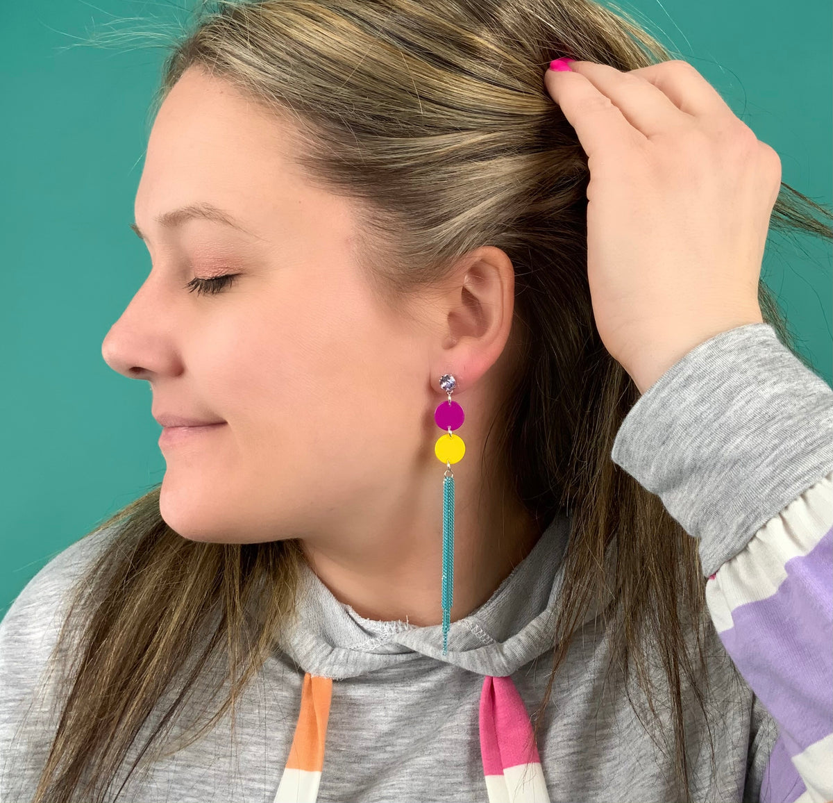 Color Your World Fringe Earrings - KaraMarie