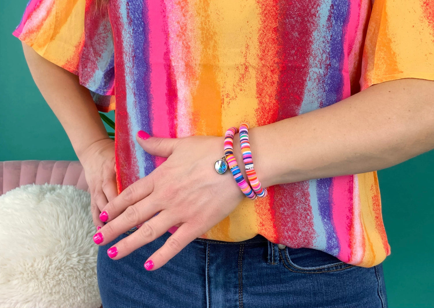 Fiesta :: Heishi Stretch Bracelet