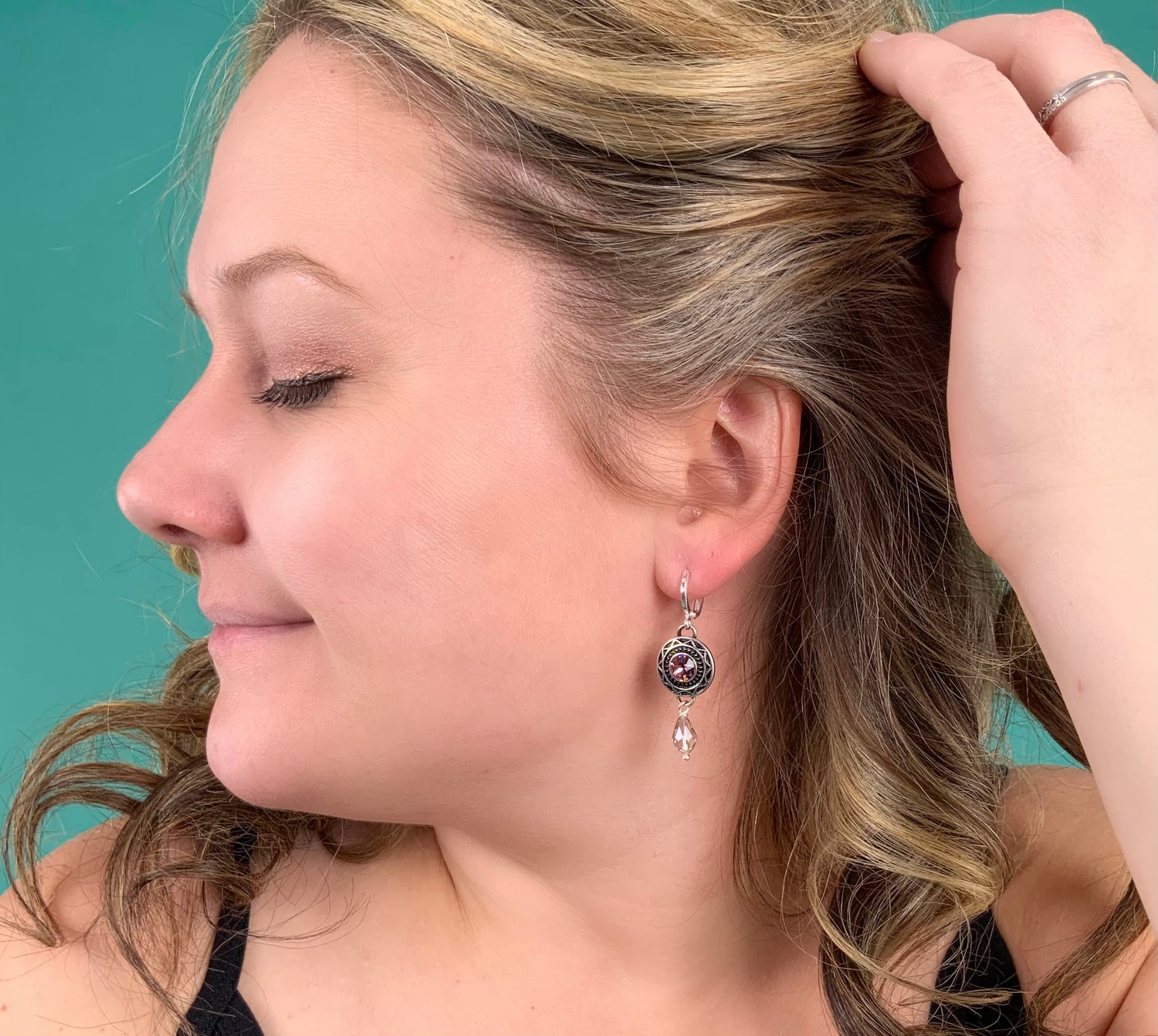 Iris Aztec Drop Earring