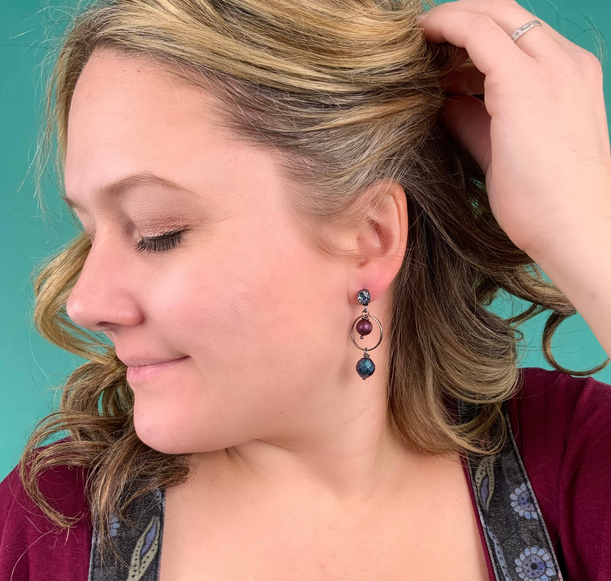 Mulberry Floating Earrings - KaraMarie
