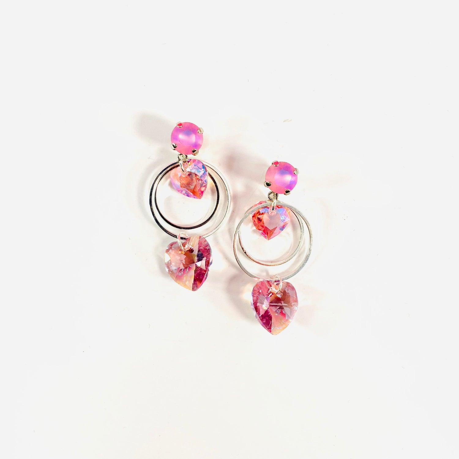Double Heart Whitney Earring