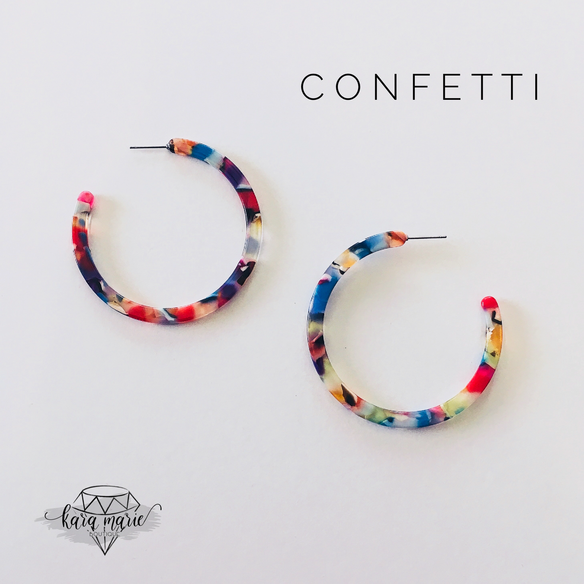 Hoop Earring - Large - Multiple Colors! - KaraMarie Boutique